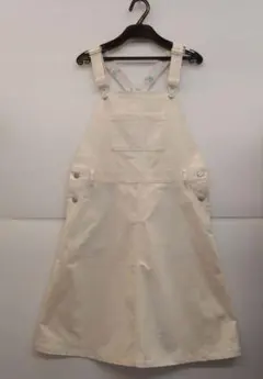 新品　pom ponette 白　ジャンパースカート