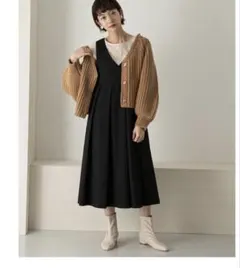 KBF WEB限定 BIGプリーツジャンパースカート