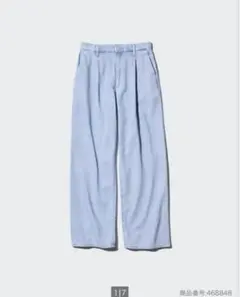 ユニクロ　ドレープデニムタックパンツ　サイズM