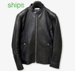 ships シップス　シープレザーライダースジャケット　M　定価55000円