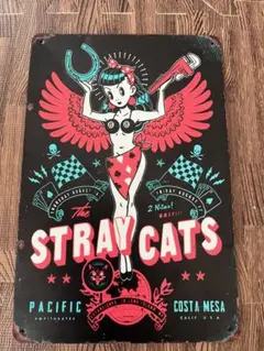 THE STRAY CATS ブリキ看板