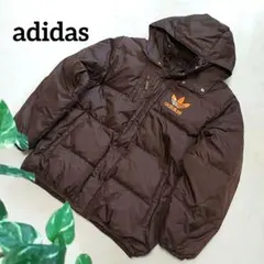 アディダス トレフォイル ロゴ オリジナルダウンジャケット フード着脱 防寒