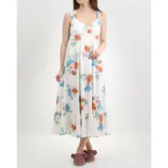 ジェラピケ★　gelato pique　ルームウェア　花柄　ワンピース　フラワー