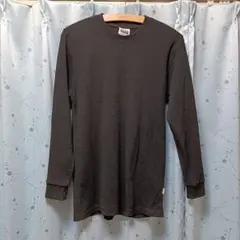 PRO CLUB ヘビーウェイト サーマル ロンT 黒 ブラック S プロクラブ