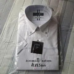 hiromichi nakano ストライプ ワイシャツ半袖 M サイズ
