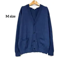 GLOBALWORK グローバルワーク ニット カーディガン M Vネック 濃紺
