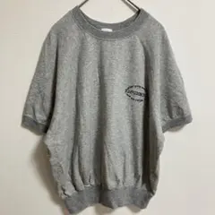 F. McGregor マックレガー グレー ロゴプリントトレーナー 半袖