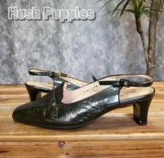 1900□Hush Puppies レザー スリングバック パンプス 24cmのサムネイル