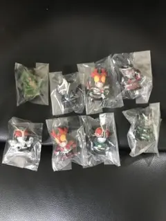 バンダイ　カプセルトイ　指人形　仮面ライダーソフビコレクション7 8体