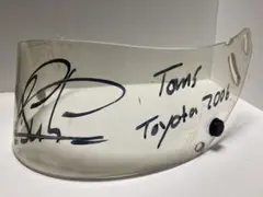 F1ドライバー エイドリアン・スティール 直筆サイン入り ヘルメットバイザー サイン入りF1ヘルメットバイザー（ナイジェル・マンセル／デイモン