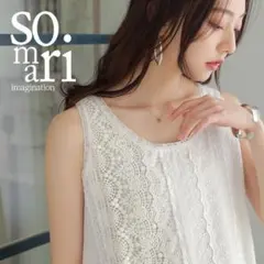 新品・somari（オシャレウォーカー）・贅沢レースデザインタンクトップのサムネイル