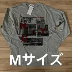 グレー　Mサイズ 長袖Tシャツ