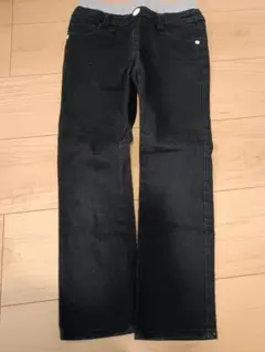 ブラック長ズボン 130cm :スキニー