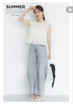 【coca】SUMMER DENIM サマーデニム ワイドパンツのサムネイル