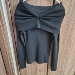 SLY OFF SHOULDER KNIT トップス