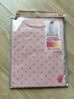 【新品未使用】UNIQLO HEATTECH 星柄 肌着 100 長袖
