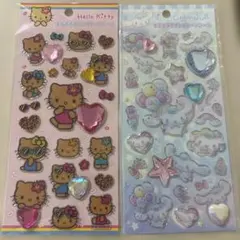 ハローキティ・シナモロール キラキララインストーンシール