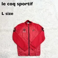 ルコックゴルフ 中綿ジャケット 赤 L 防寒 アウター