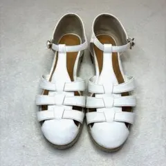 GLOBAL WORK ラクッショングルカサンダル ホワイトM23〜23.5cmのサムネイル
