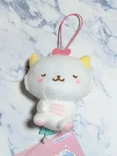 がおぱわるぅ サンリオ むにゃすや マスコット ぬいぐるみ　ラウンドワン
