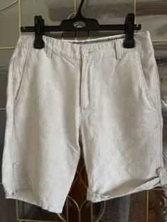 ライトグレー コットンリネンショートパンツ ZARA