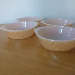 Fire King グラタン皿 ３個セット Fire King ファイヤーキング ギンガムフラワー スクエア