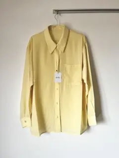 イエロー ポケット付き 長袖シャツ　GRL