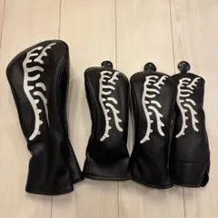 レア】ゴルフ 1Wヘッドカバー 両パターカバー2 タオル2 ポーチ1 セット 