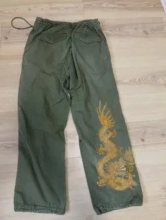 maharishi マハリシ ドラゴン刺繍カーゴパンツ オリーブグリーン　希少