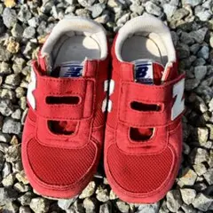 美品✨newbalance ニューバランス　スニーカー　18cm 赤　レッド