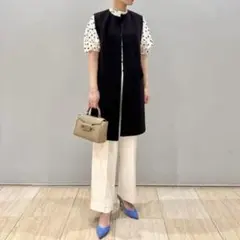 ボールジィ　23ss　ドライアムンゼン クルーネックロングジレ ネイビー 36