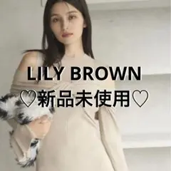 【LILY BROWN 】❤︎完売品❤︎ レイヤードニットワンピース リリーブラウン