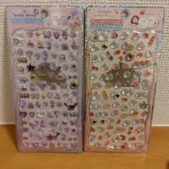 正規品 ストーンつき ジュエルプチドロップ シール budo シマエナガ