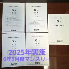 2026年最新】サピックスマンスリー6年の人気アイテム - メルカリ