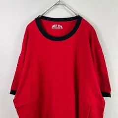 USA古着 joes usa リンガーネック Tシャツ 赤