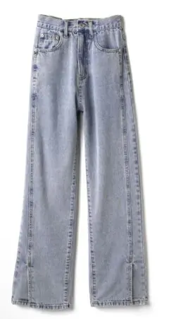 【ひーちゃん様専用】GRL フロントスリットハイウエストデニムパンツM