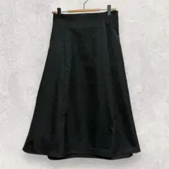 ロペピクニック フレアスカート L相当 黒 無地 シンプル