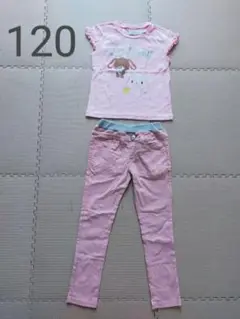 サンリオ シュガーバニーピンク Tシャツ 120 パンツセット