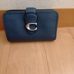 コーチ　タビー　財布　ネイビー