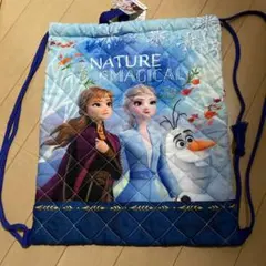 【新品タグ付き】　ディズニー　アナと雪の女王　キルトナップサック
