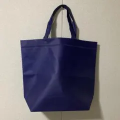 ネイビー トートバッグ 底板付き 不織布 厚手