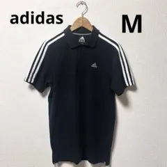 adidas アディダス　ポロシャツ　黒のサムネイル