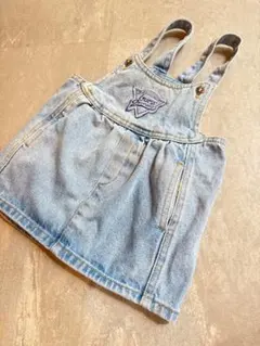 ヴィンテージ　GUESS デニム ベビー　キッズ　ジャンバースカートのサムネイル