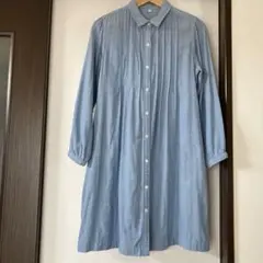 emumika様 ライトブルー シャツワンピース