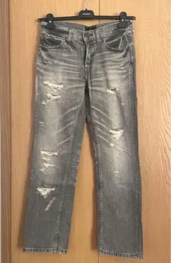 GRACE CONTINENTAL ヴィンテージ 加工 デニム 36 ブラック