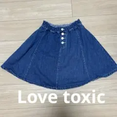 Love toxic デニムフレアスカート　M 150cm