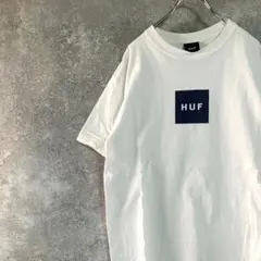 HUF　Ｔシャツ　半袖　ホワイト　ロゴ　プリント　クルーネック　コットン100%のサムネイル