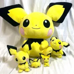 【セット】ピチュー ぬいぐるみ5体 BigMore〜レアむにゅまる等