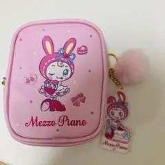 メゾピアノ ポーチ アクリルチャーム ピンク ベリエちゃんMezzo Piano