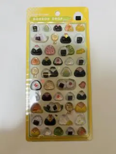【正規品】和柄 食べ物　おにぎり　ボンボンドロップシール